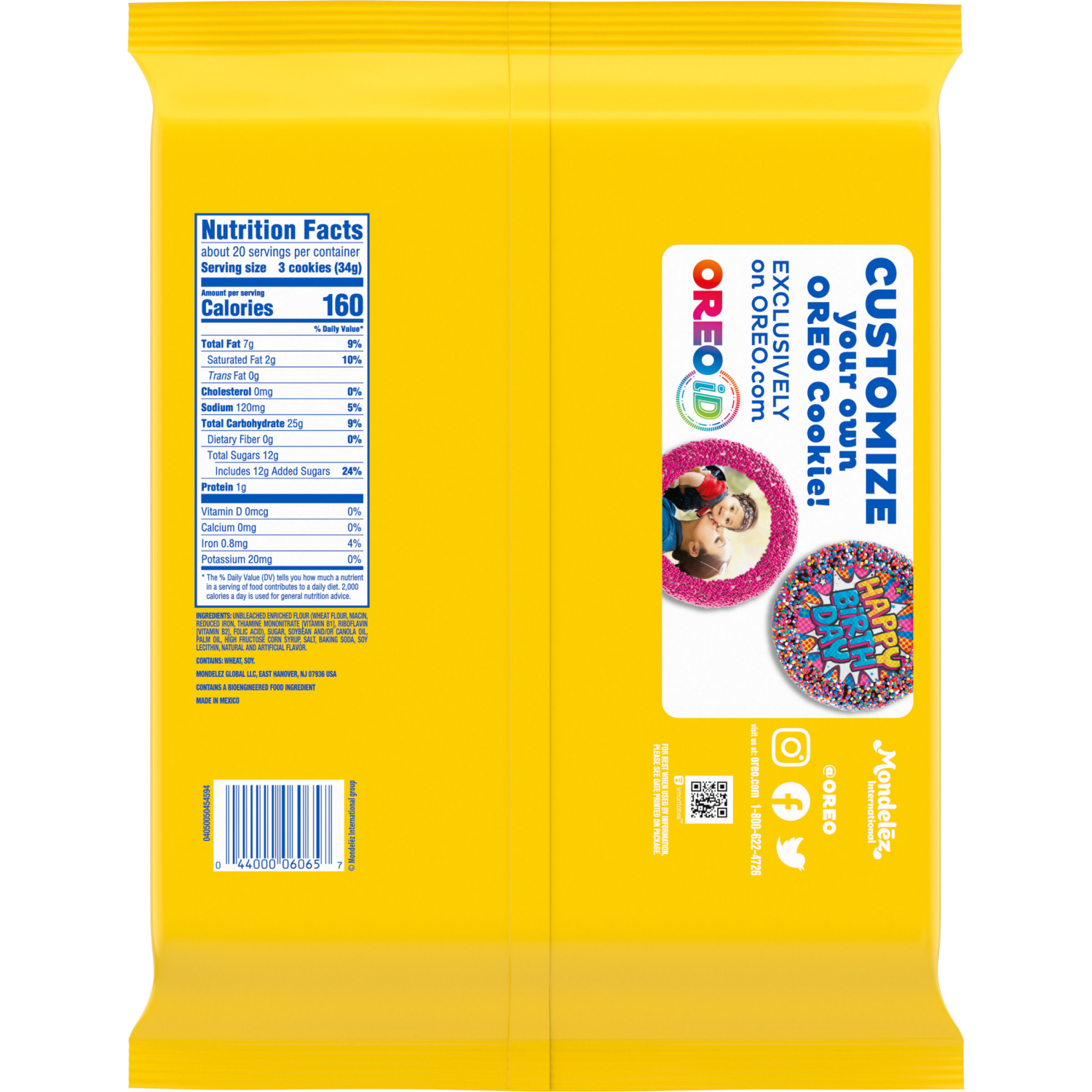 slide 5 of 5, OREO Golden Sandwich Cookies, Party Size, 24.16 oz, 24.16 oz