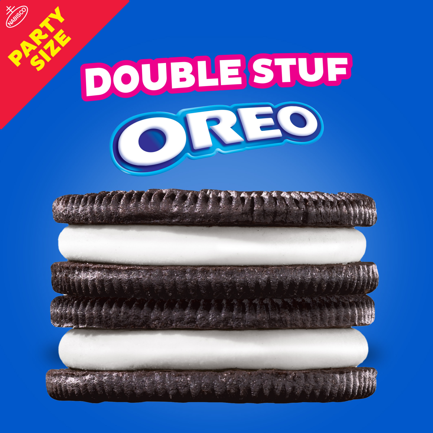 slide 6 of 8, OREO Double Stuf Chocolate Sandwich Cookies, Party Size, 24.95 oz, 24.95 oz