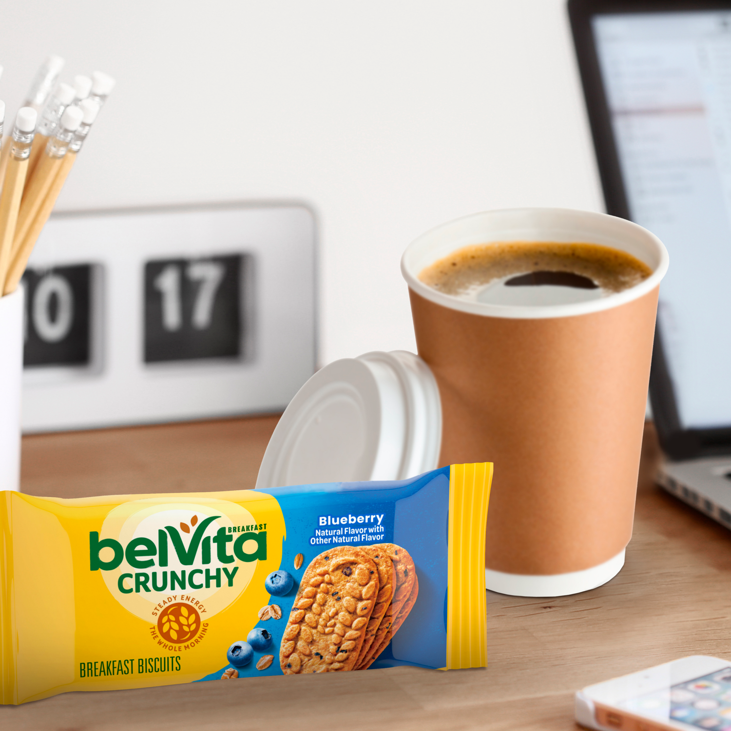 slide 2 of 3, belVita Blueberry Breakfast Biscuits, 8 Packs (4 Biscuits Per Pack), 8 ct