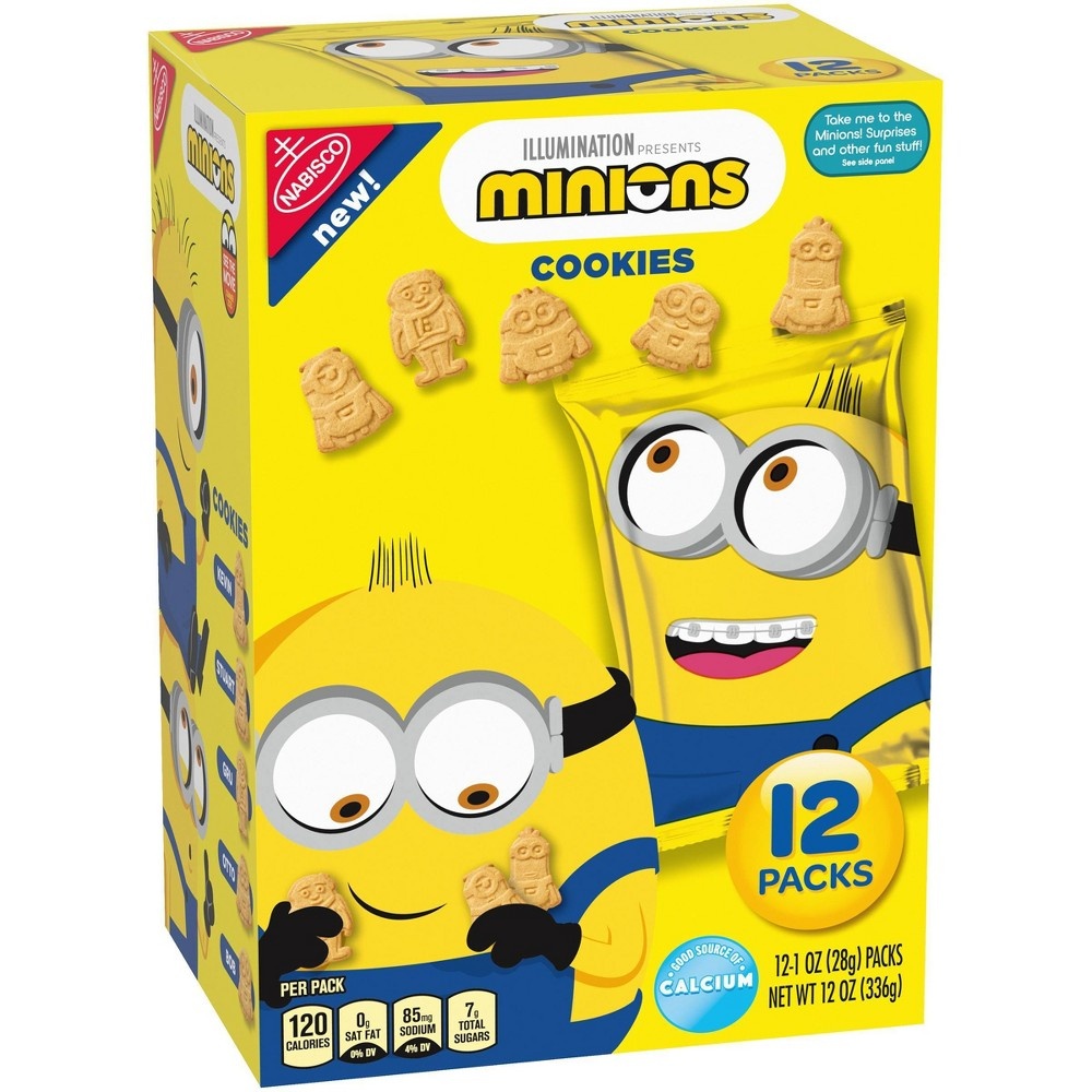 slide 3 of 5, Nabisco Minions Cookies Multipack, 12 ct