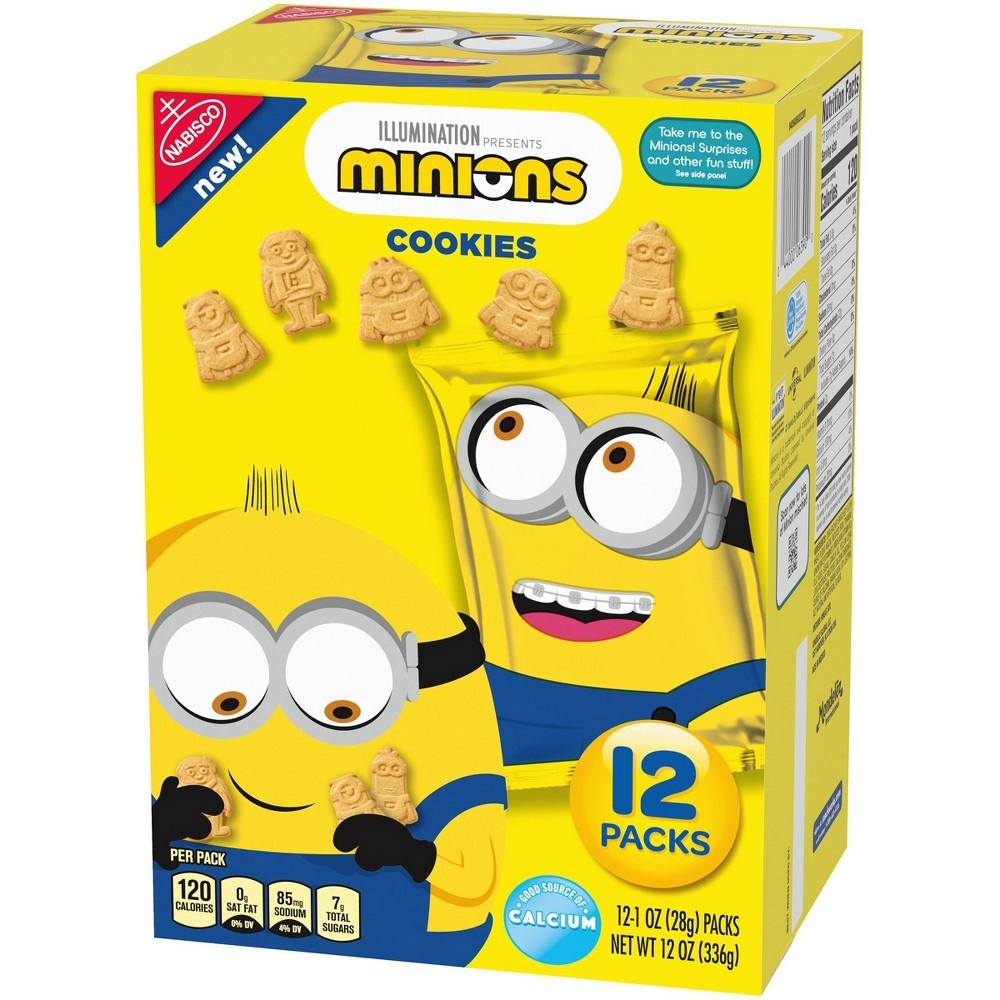 slide 5 of 5, Nabisco Minions Cookies Multipack, 12 ct