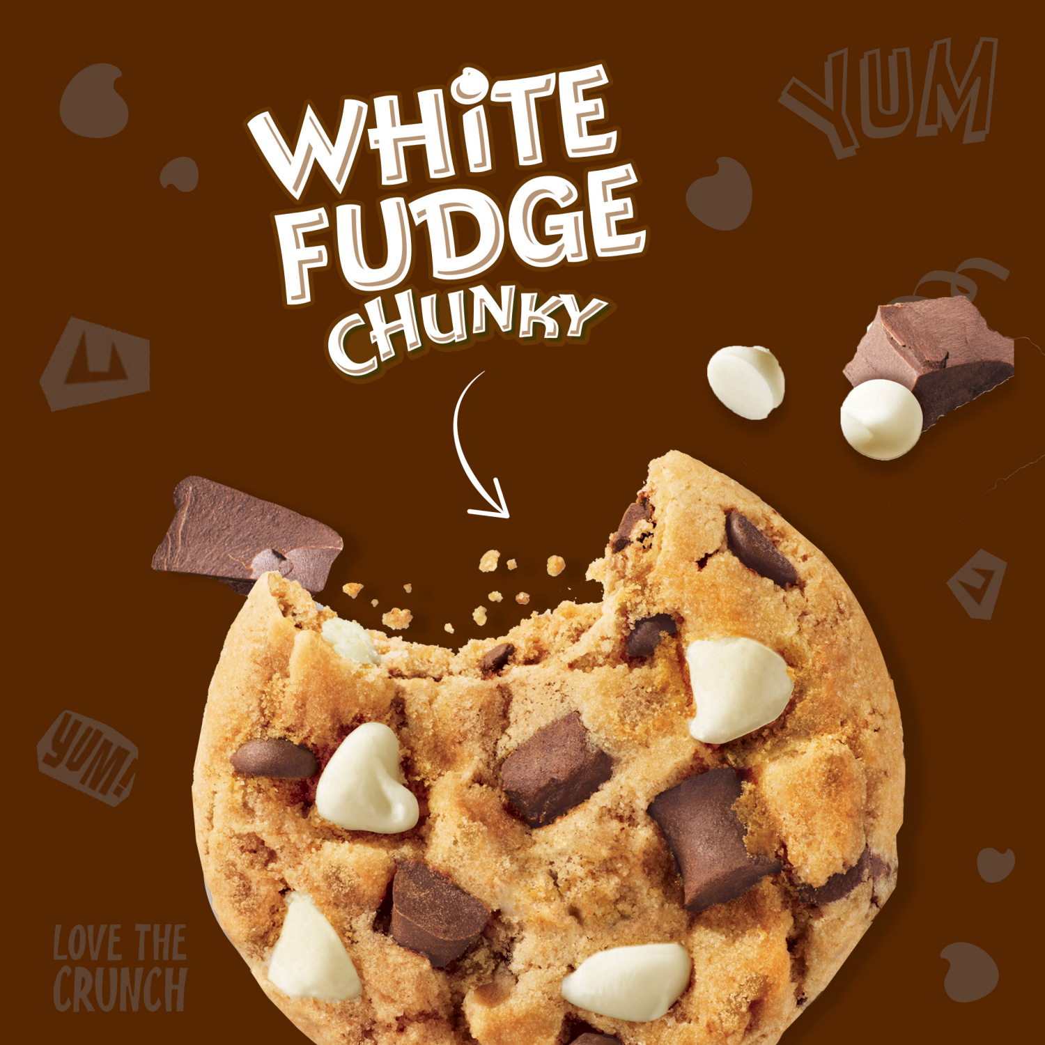 slide 6 of 8, CHIPS AHOY! Crunchy White Fudge Chocolate Chunky Fudgy Chocolate Chip Cookies, Family Size, 18 oz, 18 oz