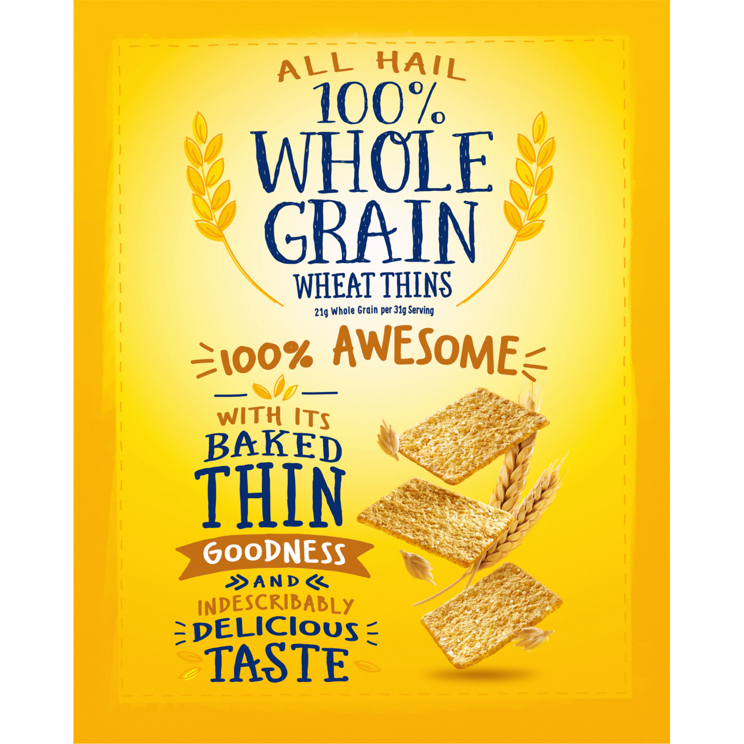 slide 5 of 5, Wheat Thins Original Snacks, Whole Grain Wheat Crackers, Snack Crackers, Party Size, 20 oz Box, 20 oz
