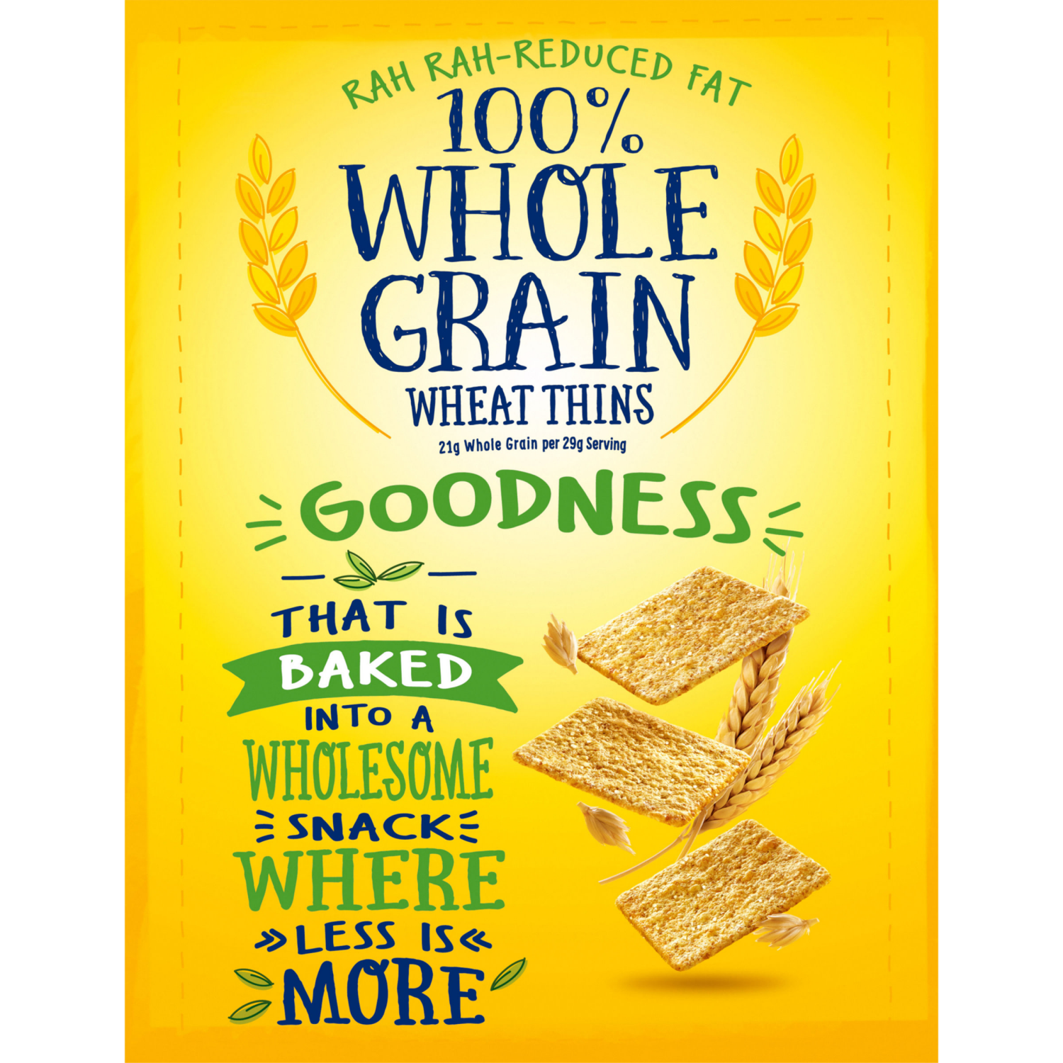 slide 5 of 5, Wheat Thins Reduced Fat Snacks, Whole Grain Wheat Crackers, Snack Crackers, Family Size, 12.5 oz, 12.5 oz