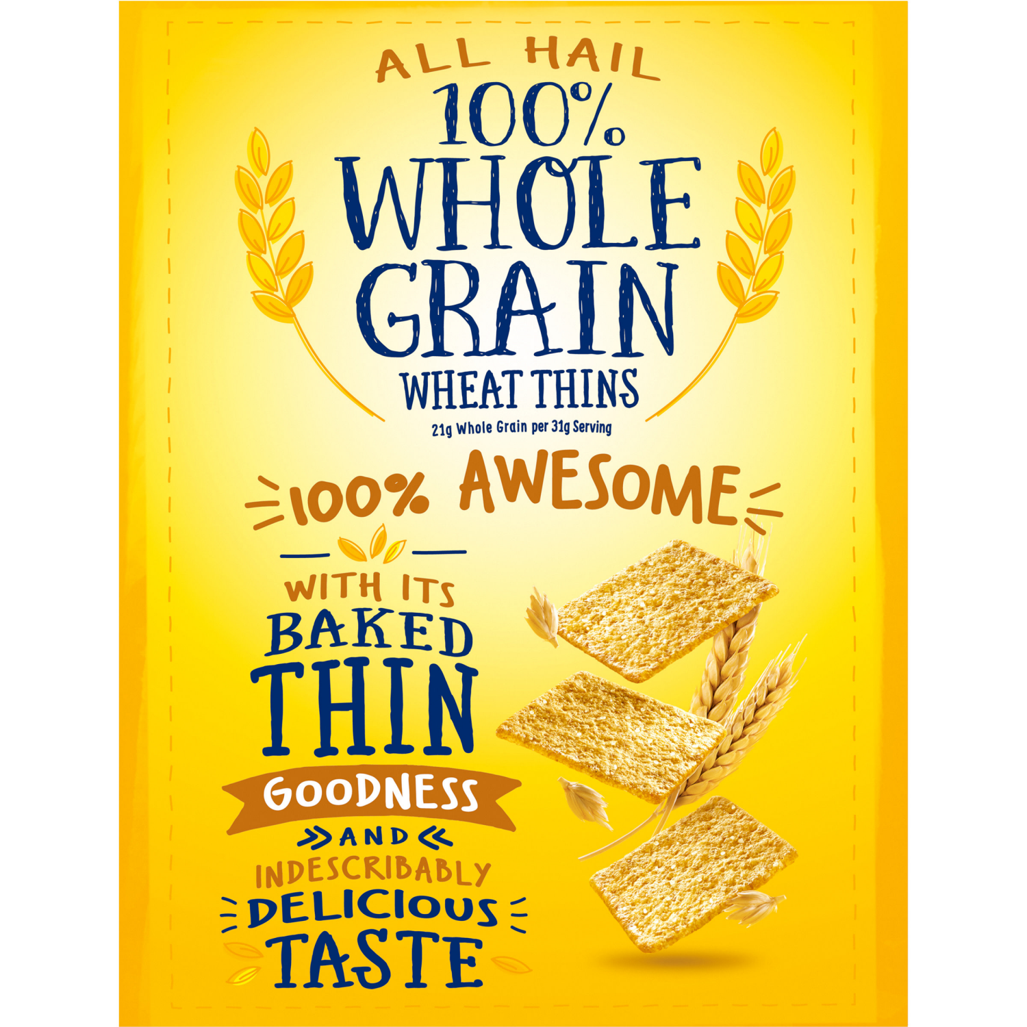 slide 5 of 5, Wheat Thins Original Snacks, Whole Grain Wheat Crackers, Snack Crackers, Family Size, 14 oz, 14 oz