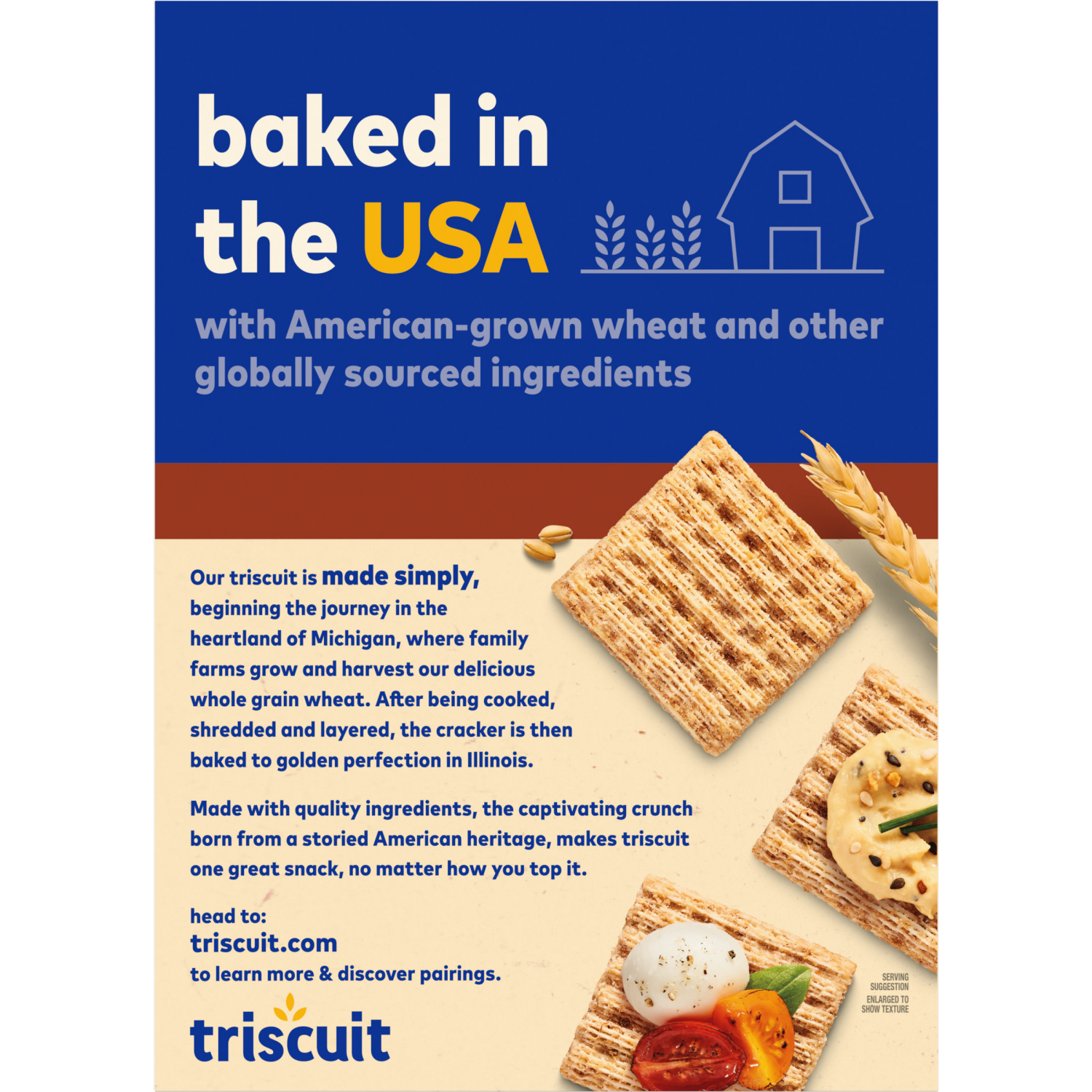 slide 5 of 5, Triscuit Roasted Garlic Whole Grain Wheat Crackers, Snack Crackers, Lunch Snacks, Family Size- 12.5 oz, 12.5 oz