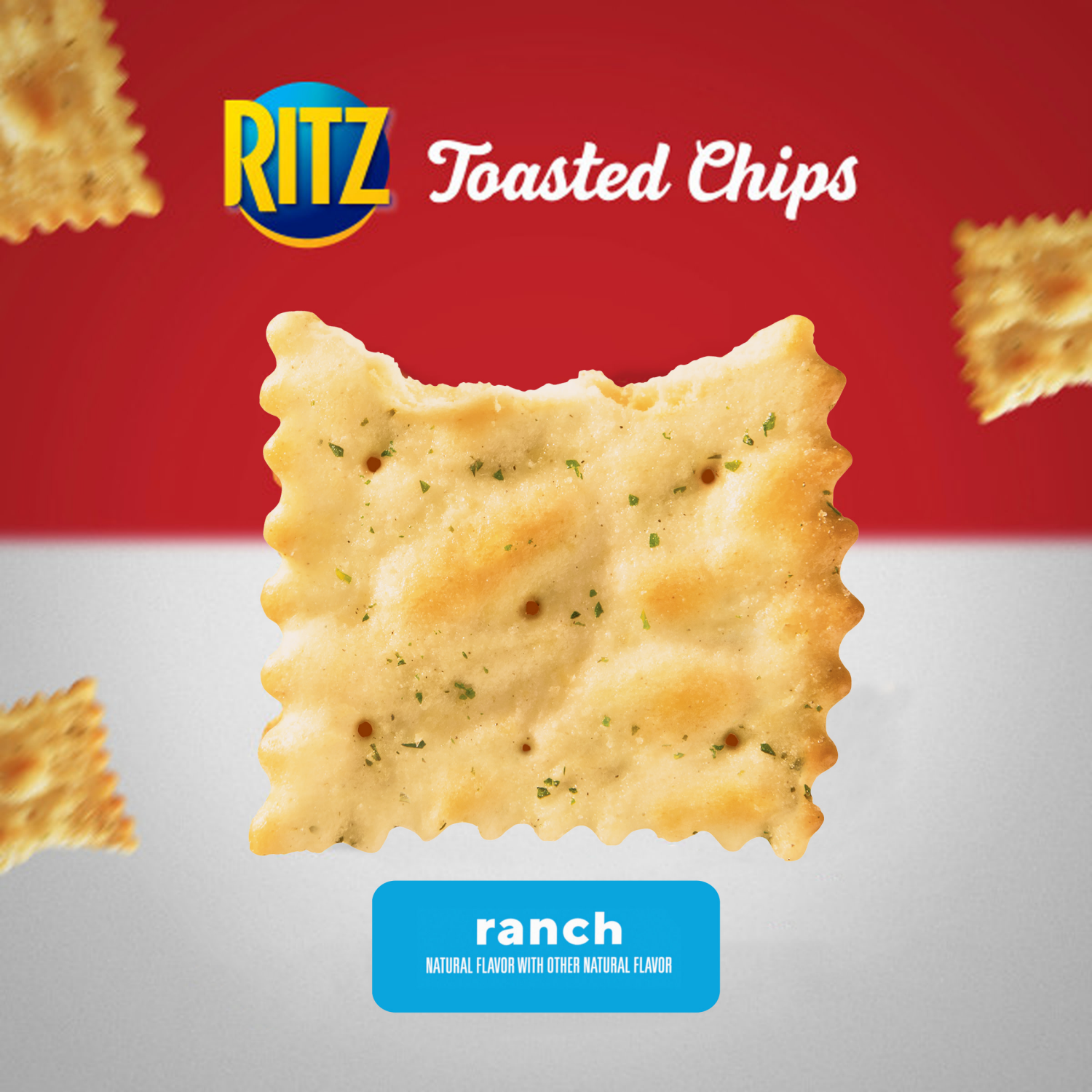 slide 4 of 5, RITZ Toasted Chips Ranch Crackers, 8.1 oz, 8.1 oz