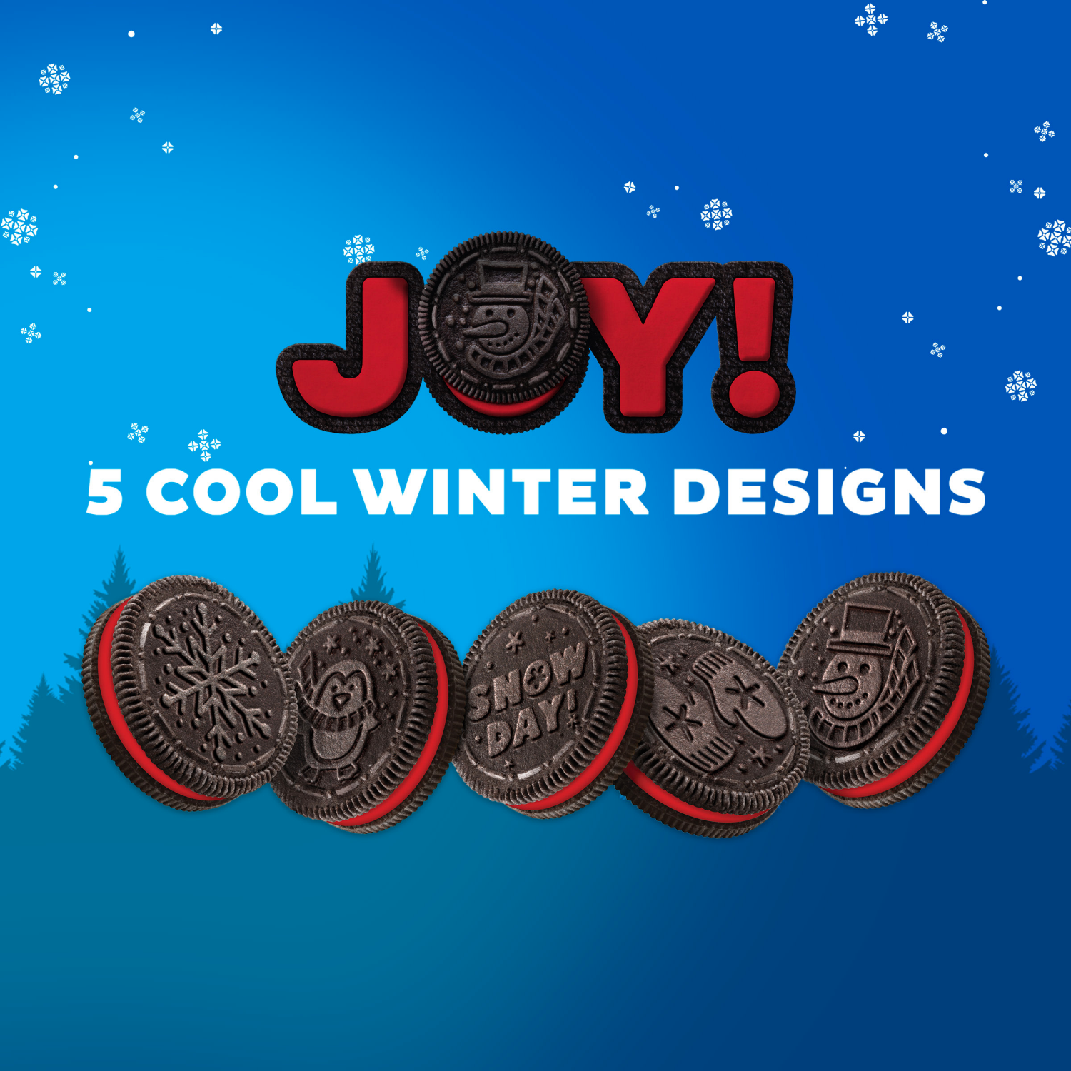 slide 6 of 8, OREO Joy! Red-Colored Creme Chocolate Sandwich Cookies, Limited Edition Holiday Cookies, 18.71 oz, 18.71 oz