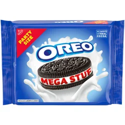 OREO Mega Stuf Chocolate Sandwich Cookies, Party Size, 1 lb 9.35 oz