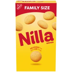 NILLA Wafers Cookies, Vanilla Wafers, Family Size, 15 oz