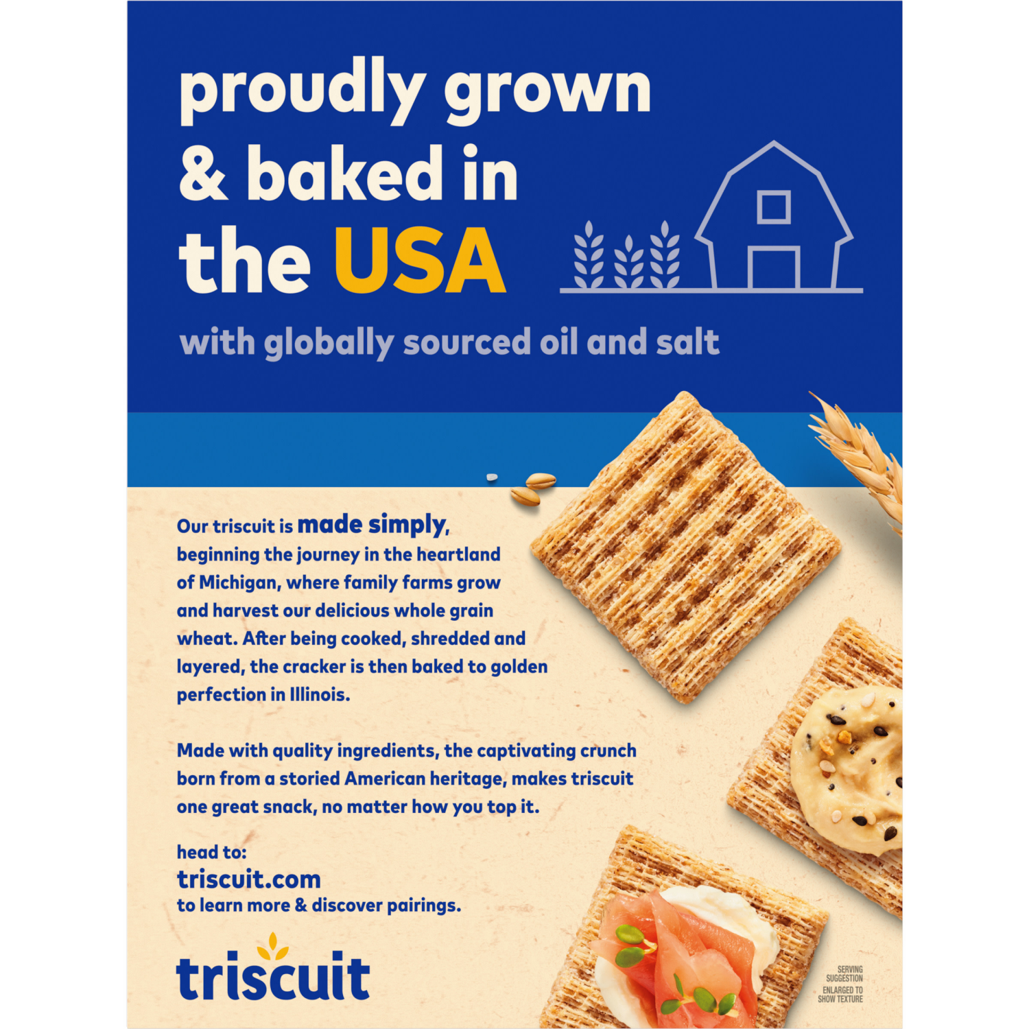 slide 5 of 5, Triscuit Original Whole Grain Wheat Crackers, Vegan Crackers, Party Size, 17 oz, 17 oz