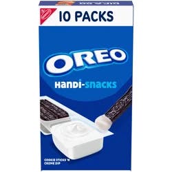 Oreo Handi-Snacks OREO Cookie Sticks 'N Creme Dip Snack Packs, 10 Snack Packs