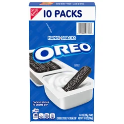 Oreo Handi-Snacks OREO Cookie Sticks 'N Creme Dip Snack Packs, 10 Snack Packs