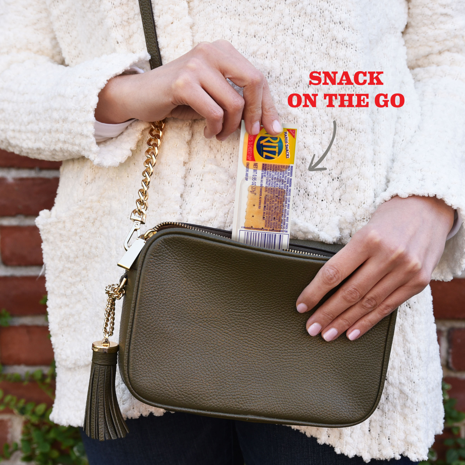 slide 6 of 8, Ritz Handi-Snacks RITZ Crackers 'N Cheesy Dip Snack Packs, 10 Snack Packs, 10 ct