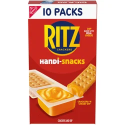 Ritz Handi-Snacks RITZ Crackers 'N Cheesy Dip Snack Packs, 10 Snack Packs