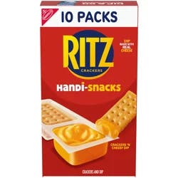 Ritz Handi-Snacks RITZ Crackers 'N Cheesy Dip Snack Packs, 10 Snack Packs