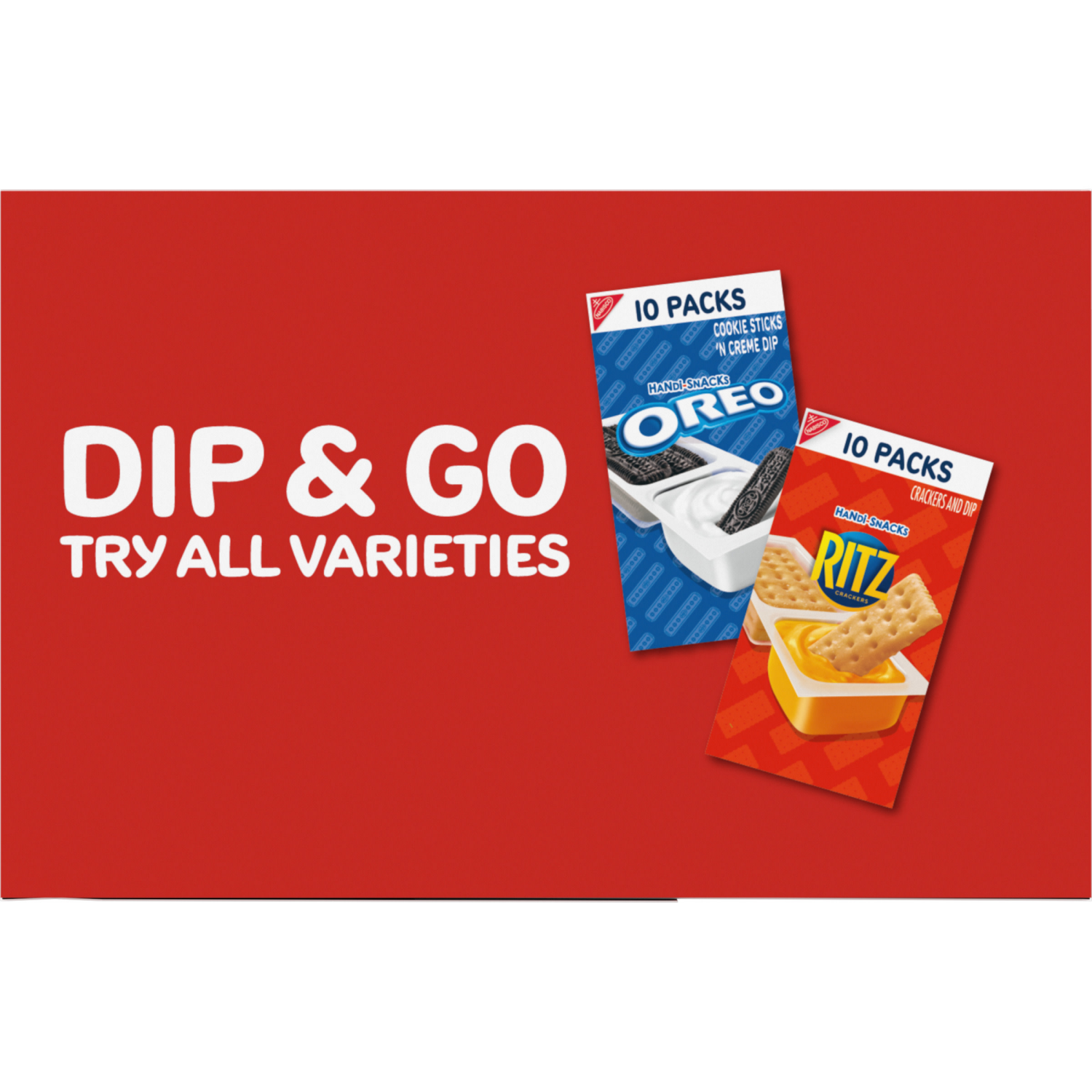 slide 2 of 8, Handi-Snacks RITZ Crackers 'N Cheesy Dip Snack Packs, 20 Snack Packs, 20 ct