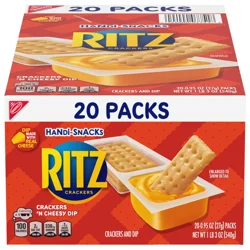 Ritz Handi-Snacks RITZ Crackers 'N Cheesy Dip Snack Packs, 20 Snack Packs