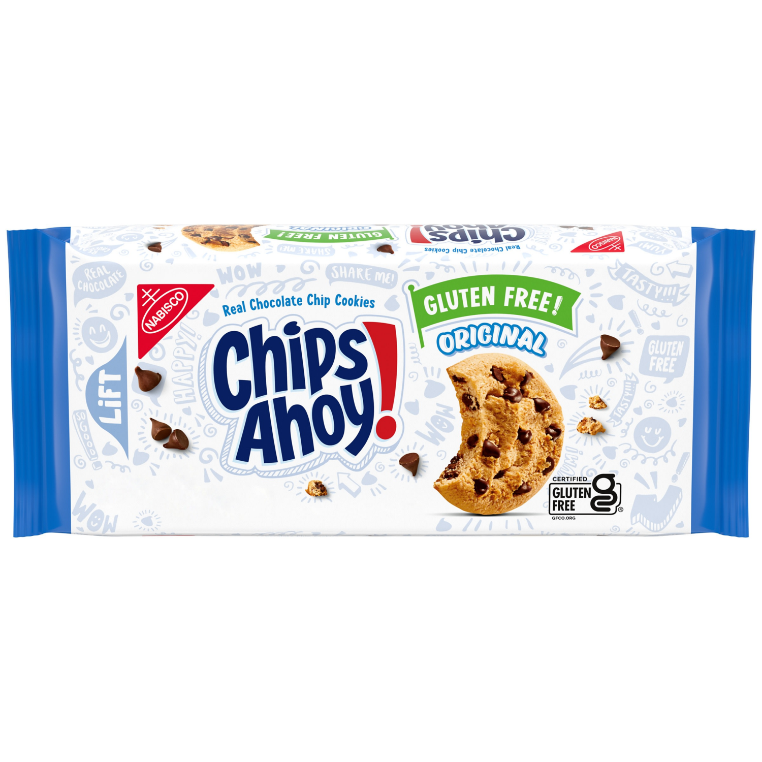 slide 1 of 8, CHIPS AHOY! Original Crunchy Gluten Free Chocolate Chip Cookies, 9.31 oz, 9.31 oz