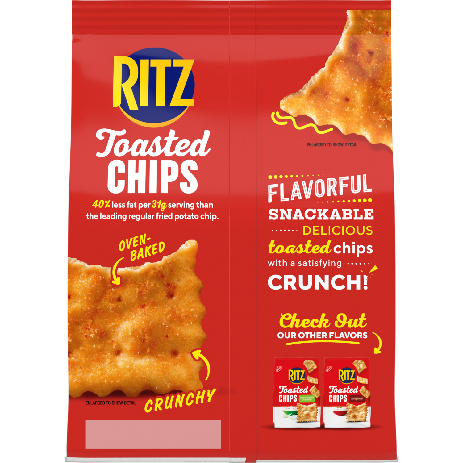 slide 8 of 8, RITZ Toasted Chips Sweet Habanero Crackers, Party Snacks, 8.1 oz, 8.1 oz