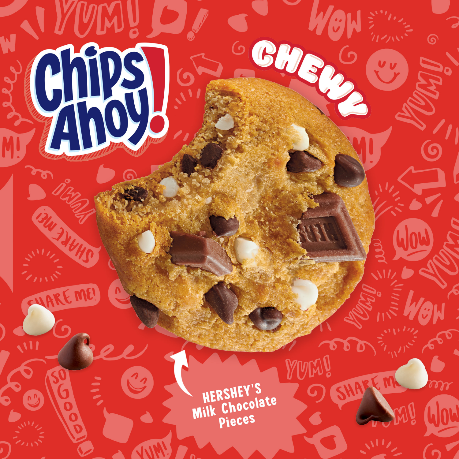 slide 3 of 5, CHIPS AHOY! Chewy Hershey's S'mores Milk Chocolate Chip Cookies, Limited Edition, 9.6 oz Packs, 9.58 oz