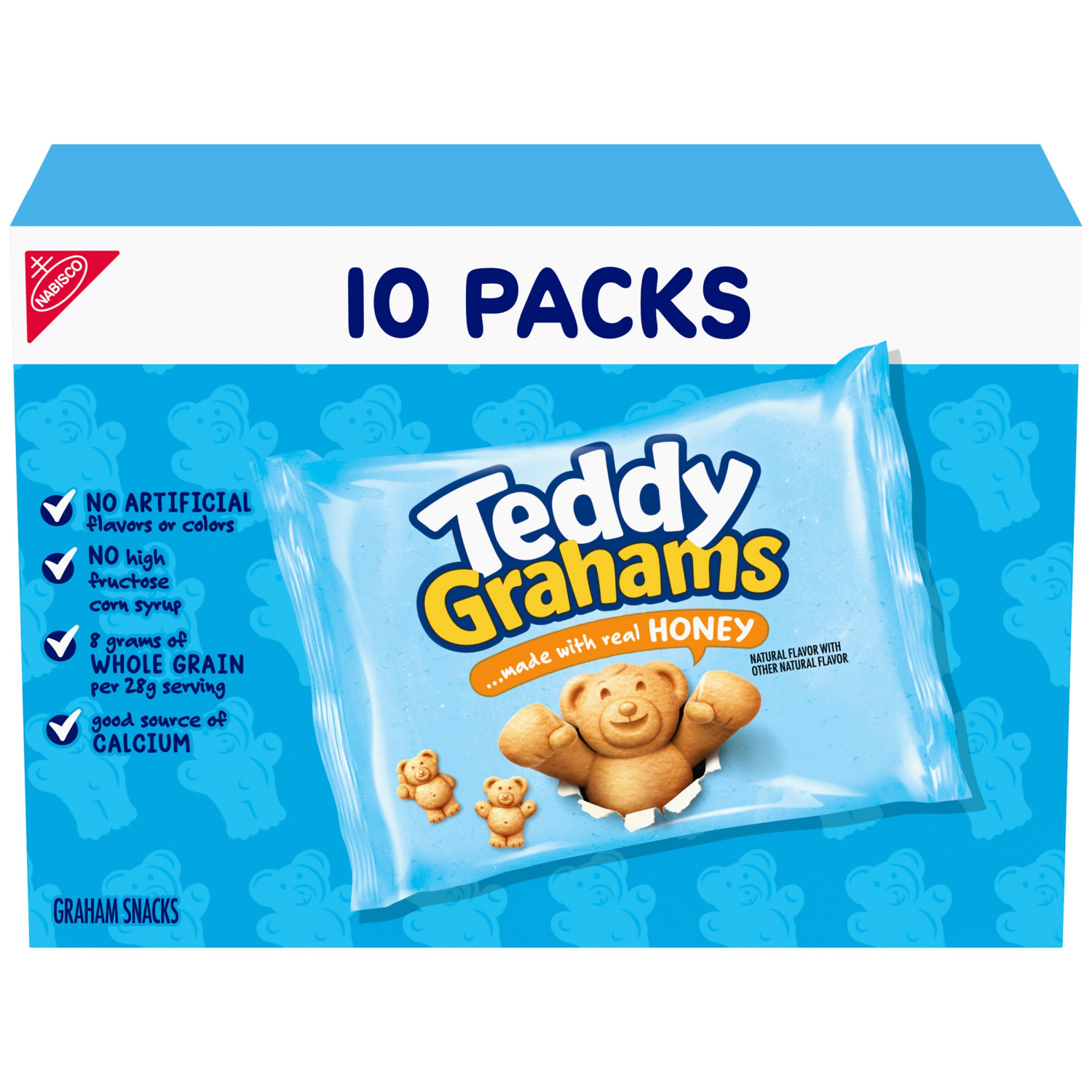 slide 1 of 8, Teddy Grahams Single Serve, 10 oz