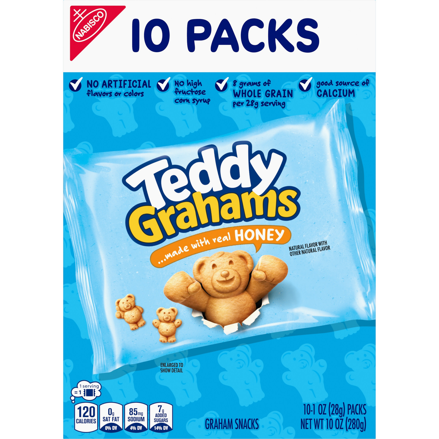 slide 8 of 8, Teddy Grahams Single Serve, 10 oz