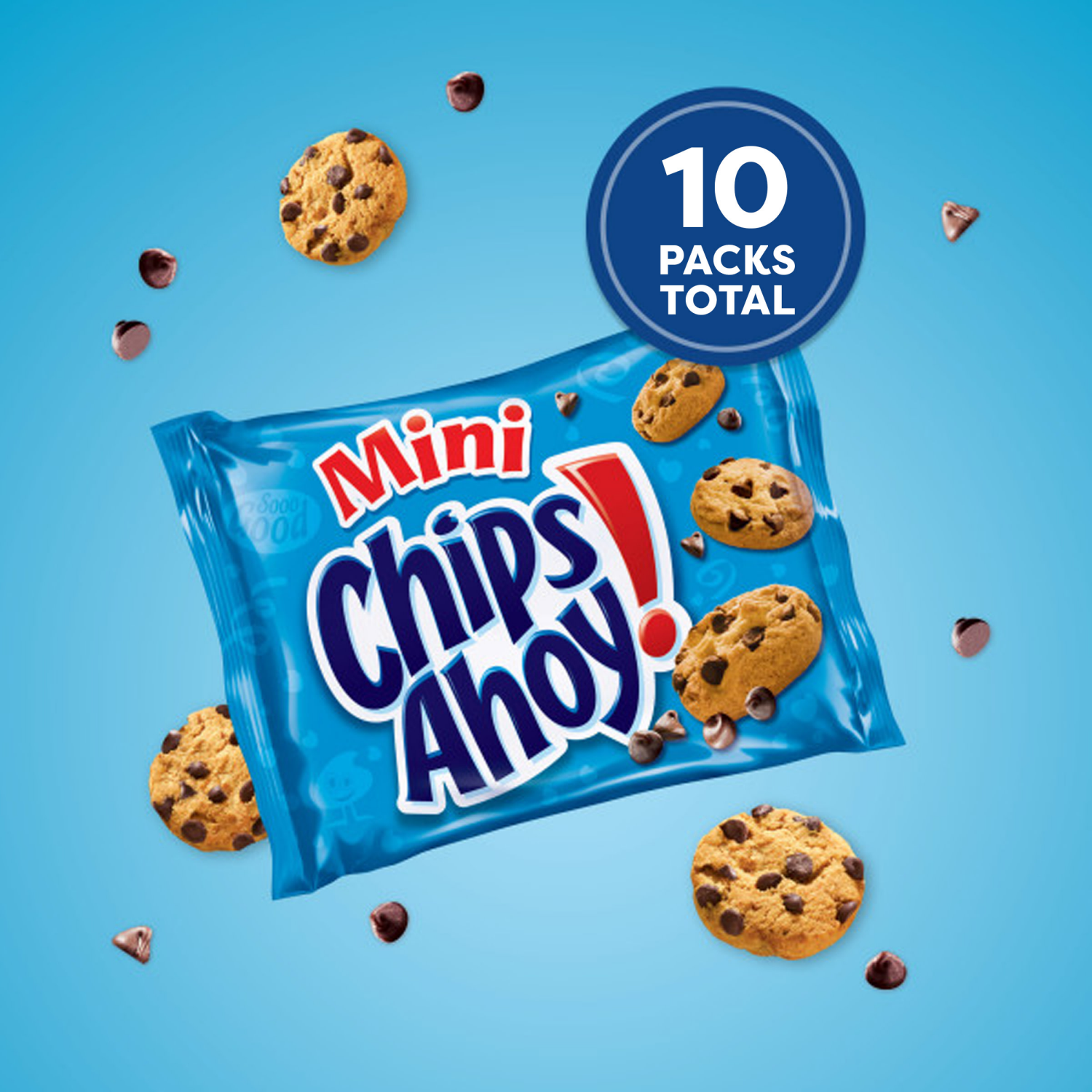 slide 4 of 8, Chips Ahoy! Mini Original Chocolare Chip Cookies Multipack 1 oz Bags, 10 ct