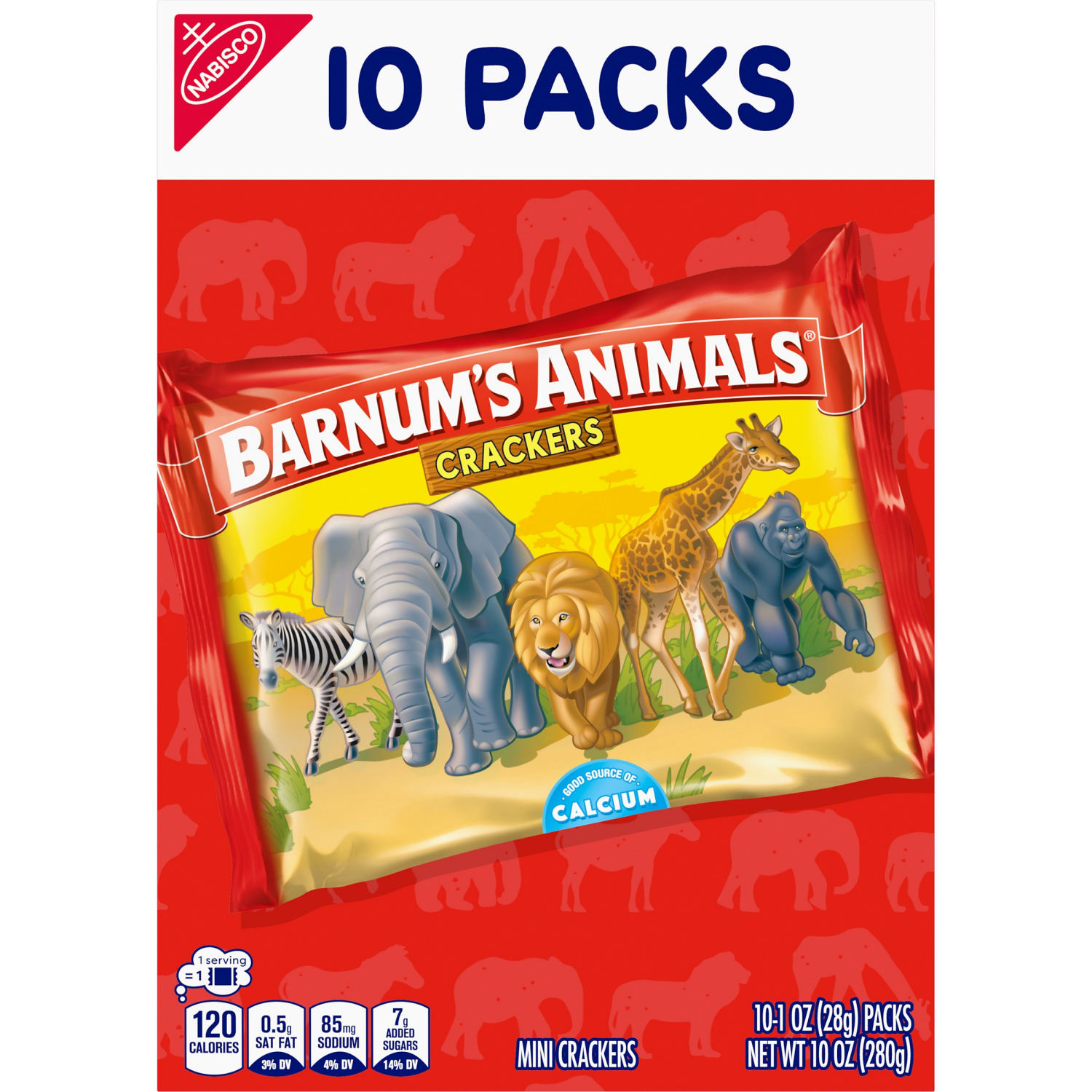 slide 5 of 5, Nabisco Barnums Animal Crackers, 10 ct; 10 oz