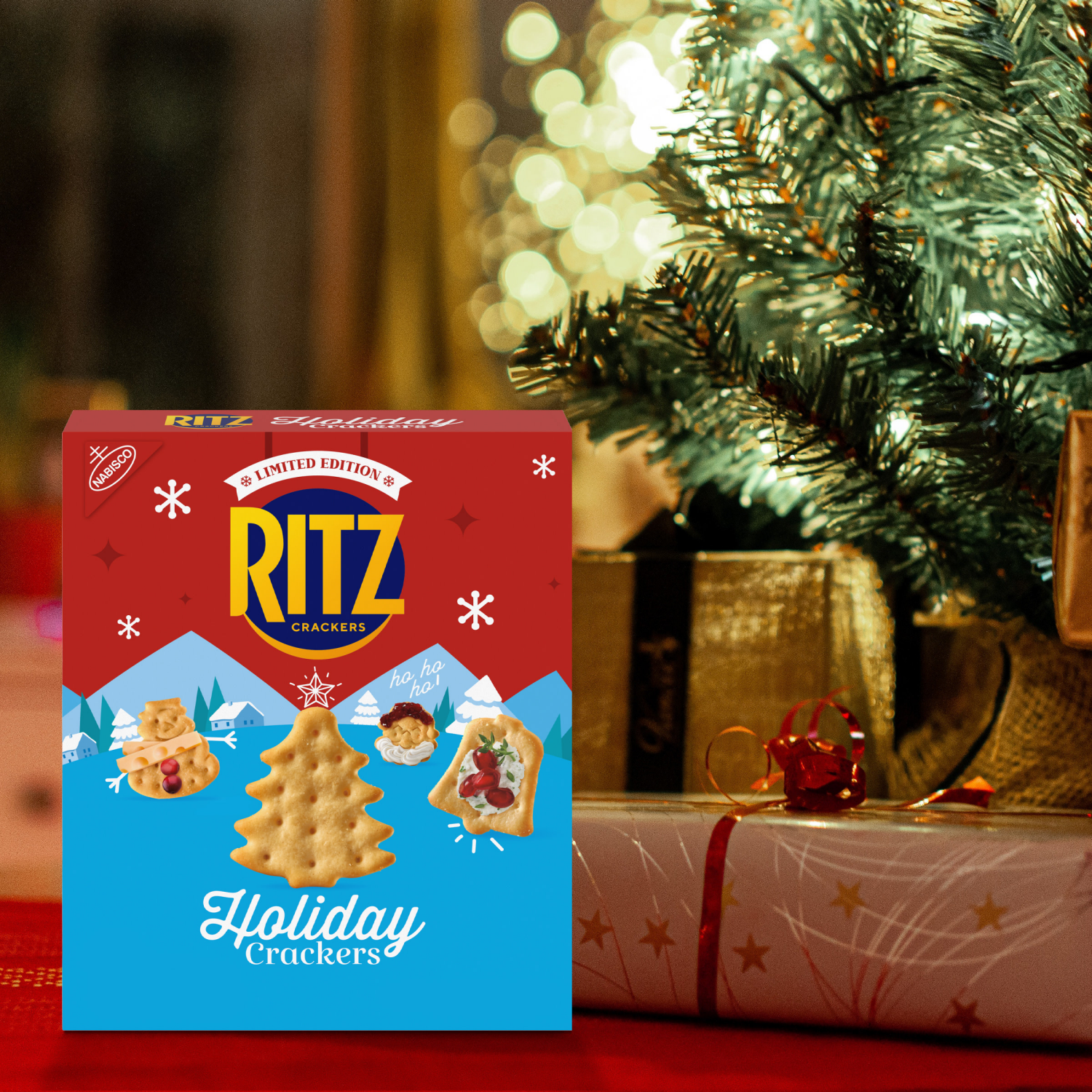 slide 4 of 8, RITZ Holiday Crackers, Snacks for Kids and Adults, Party Snacks, Limited Edition, 12.3 oz, 12.03 oz