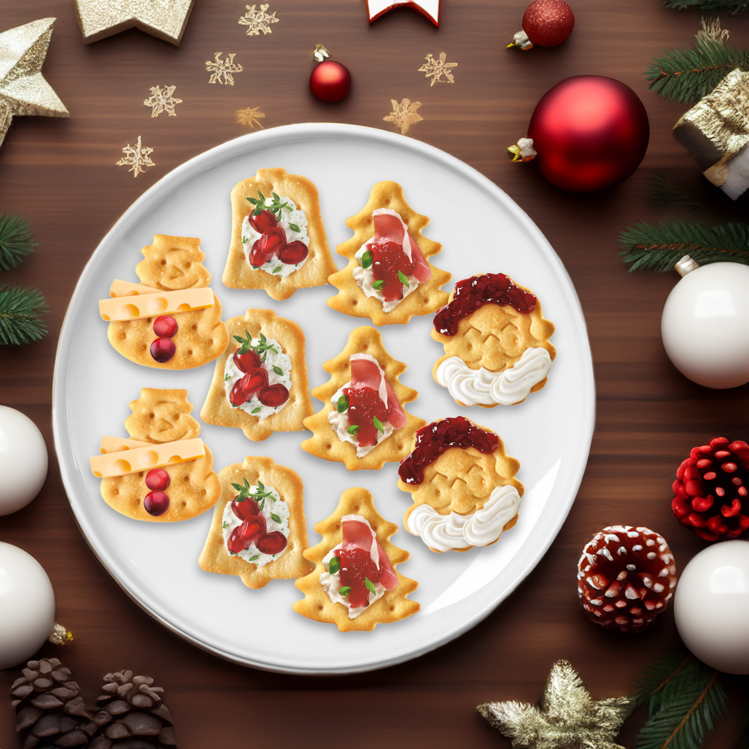 slide 7 of 8, RITZ Holiday Crackers, Snacks for Kids and Adults, Party Snacks, Limited Edition, 12.3 oz, 12.03 oz