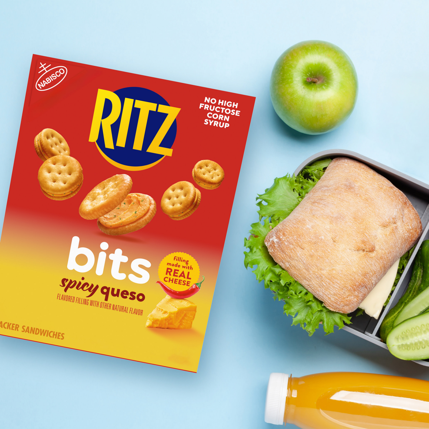 slide 2 of 8, Nab Ritz Bits Spcy Queso, 8 oz