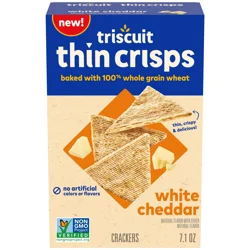 Triscuit Thin Crisps Crackers White Cheddardar Flavor