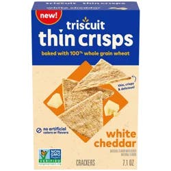 Triscuit Thin Crisps Crackers White Cheddardar Flavor
