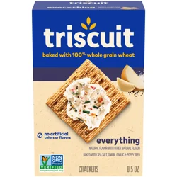 Triscuit Everything Whole Grain Wheat Crackers, 8.5 oz