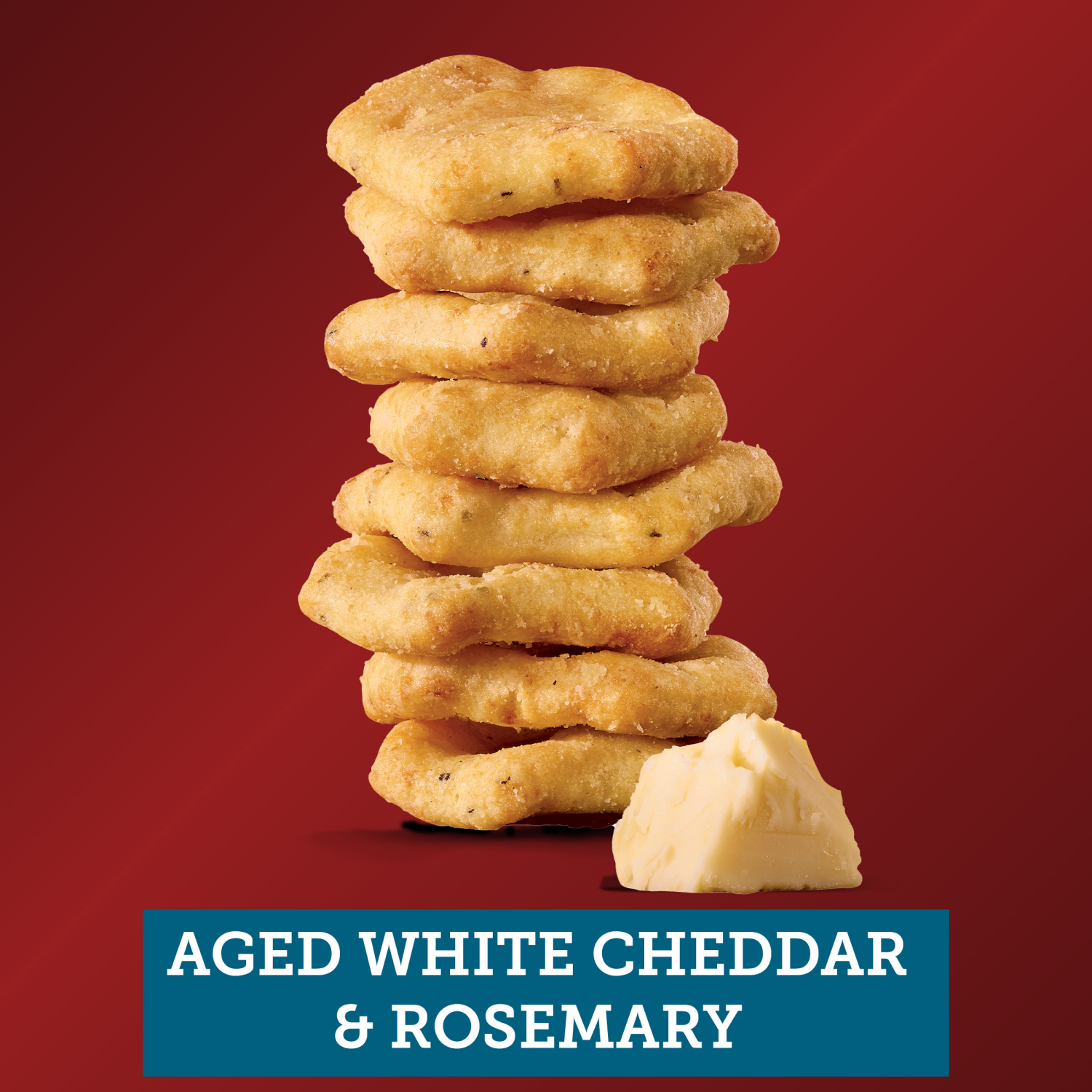 slide 4 of 5, Sargento Cheese Bakes Aged White Cheddar and Rosemary Crackers, Cheese Crackers, Lunch Snacks, 4.5 oz, 4.5 oz
