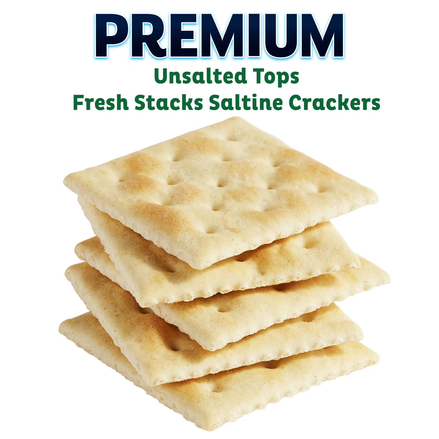 slide 6 of 8, Premium Fresh Stacks Unsalted Tops Saltine Crackers, Travel Snacks, 14.2 oz (8 Multi Snack Packs), 8 ct