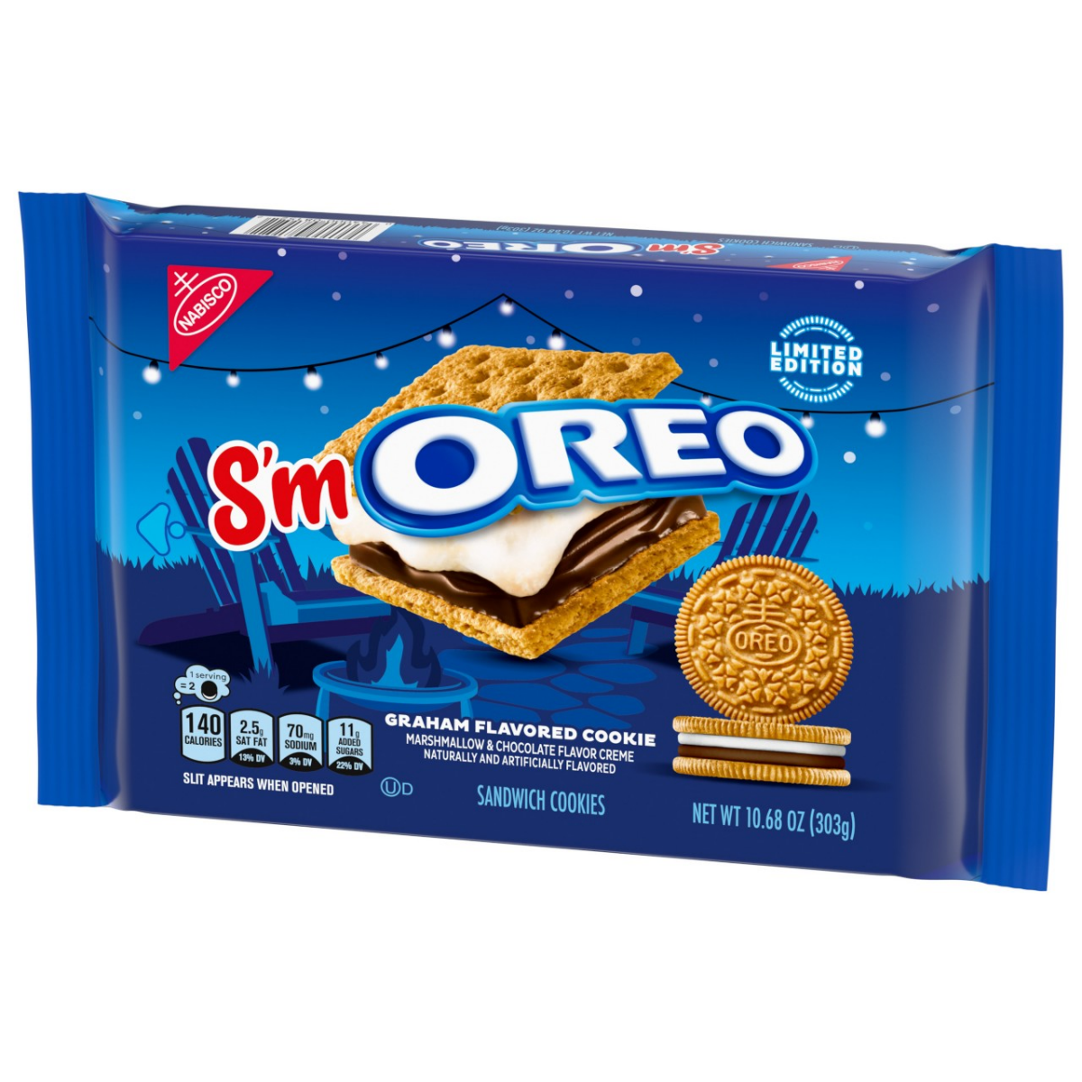 slide 3 of 3, OREO S'mOREO Sandwich Cookies, Limited Edition, 10.68 oz, 10.68 oz