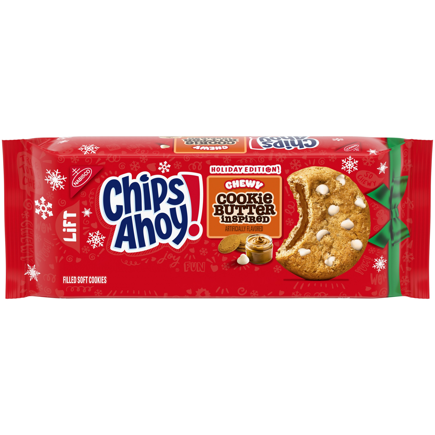 slide 1 of 4, CHIPS AHOY! Chewy Cookie Butter-Inspired Cookies, Limited Edition Holiday Treats, 9.9 oz, 9.9 oz
