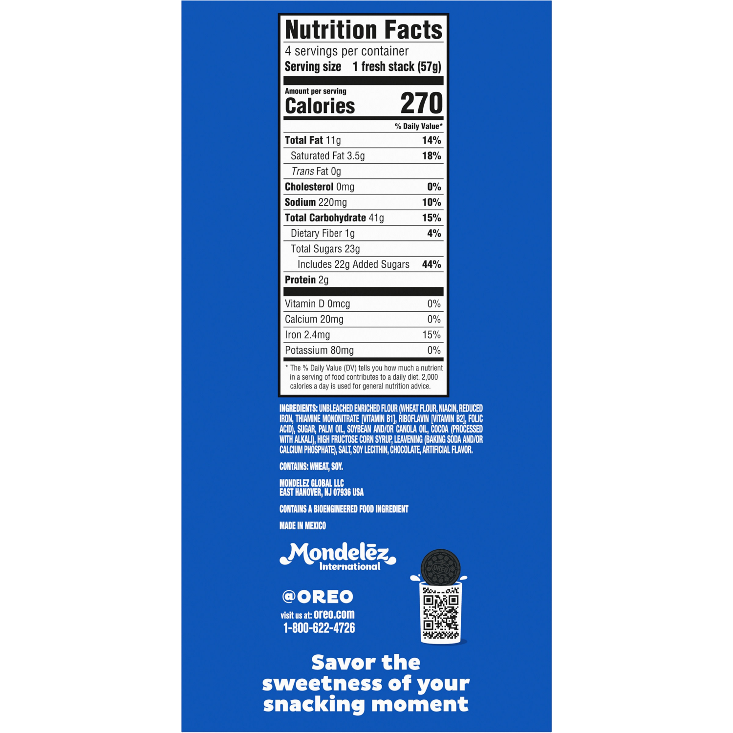 slide 5 of 5, Oreo Fresh Stacks, 8.05 oz