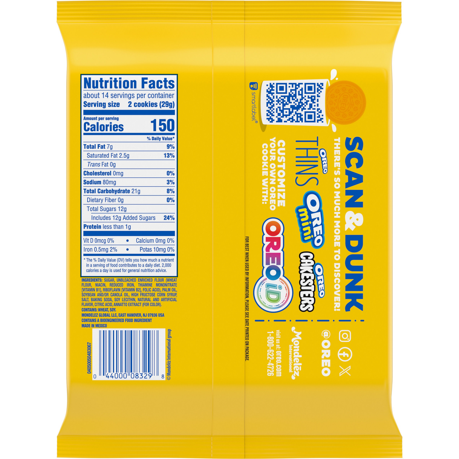 slide 5 of 5, Oreo Lemon Sandwich Cookies - 14.3 oz, 14.3 oz