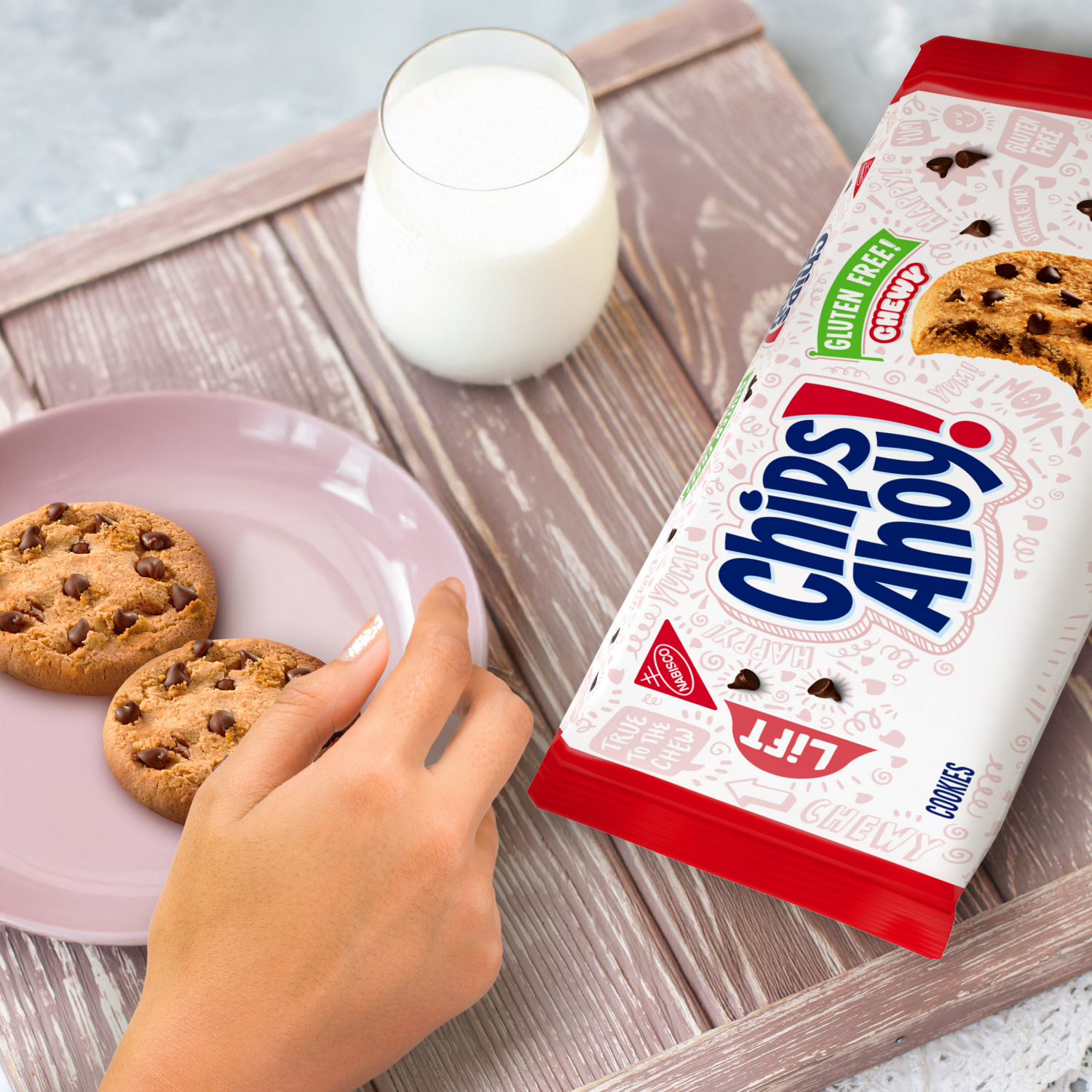 slide 7 of 8, Chips Ahoy! Chewy Gluten Free Fudgy Chocolate Chip Cookies, 9.75 Oz, 9.75 oz