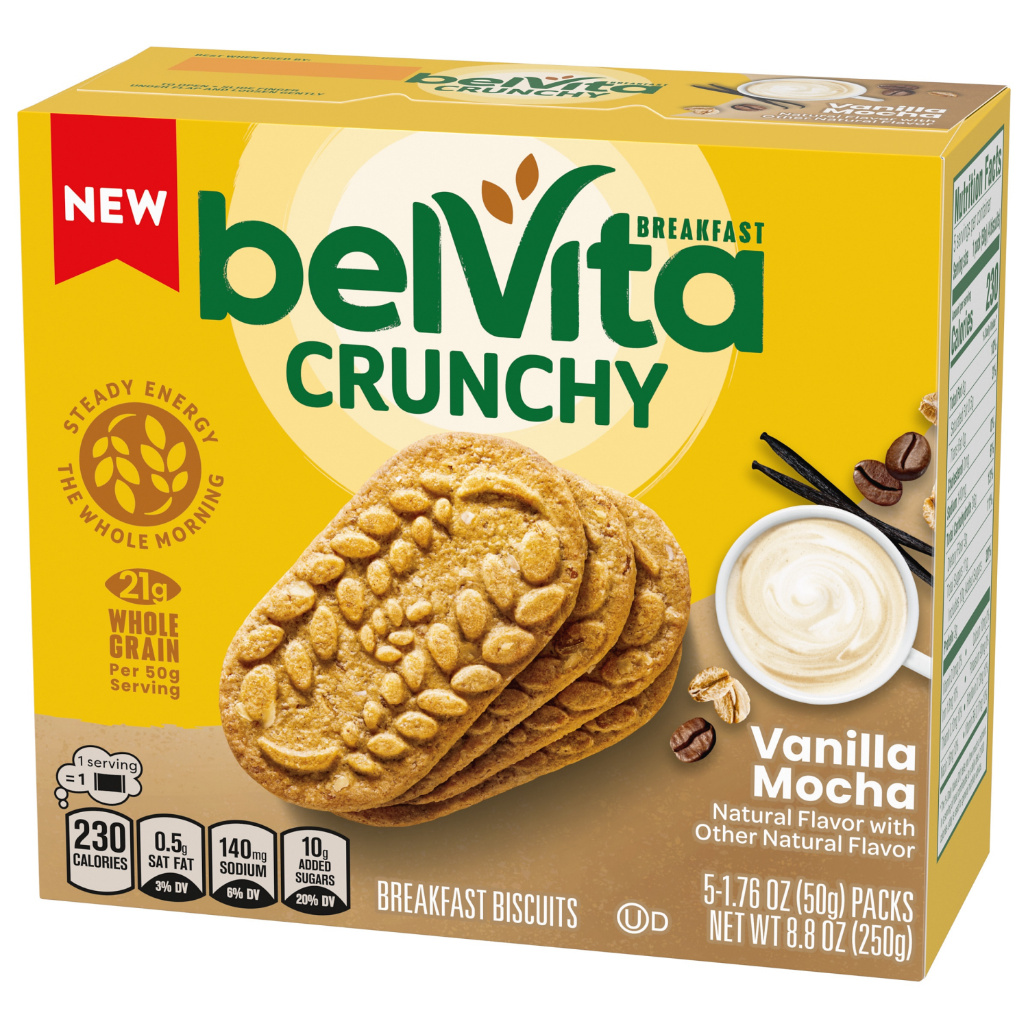 slide 5 of 5, Belvita Breakfast Biscuits Vanilla Mocha 8.8 Oz, 8.8 oz