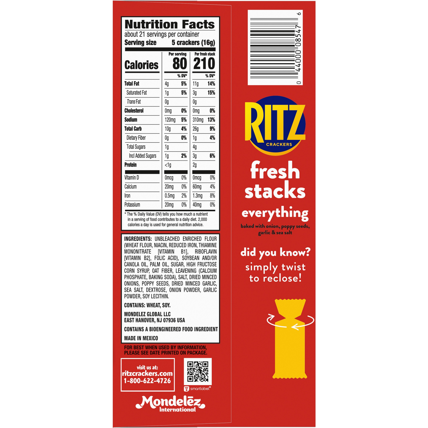 slide 2 of 8, Nabisco Fresh Stacks Crackers, 11.8 oz