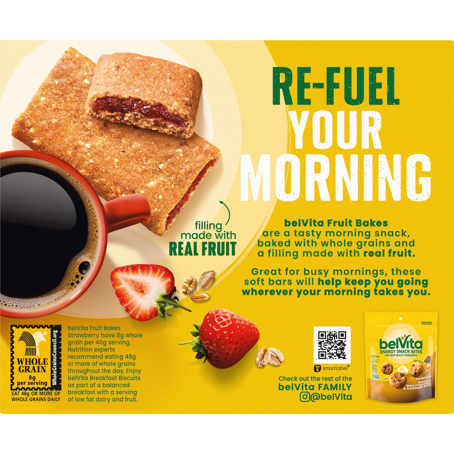 slide 2 of 5, Belvita Fruit Bakes Strawberry 7.05 Oz, 7.05 oz