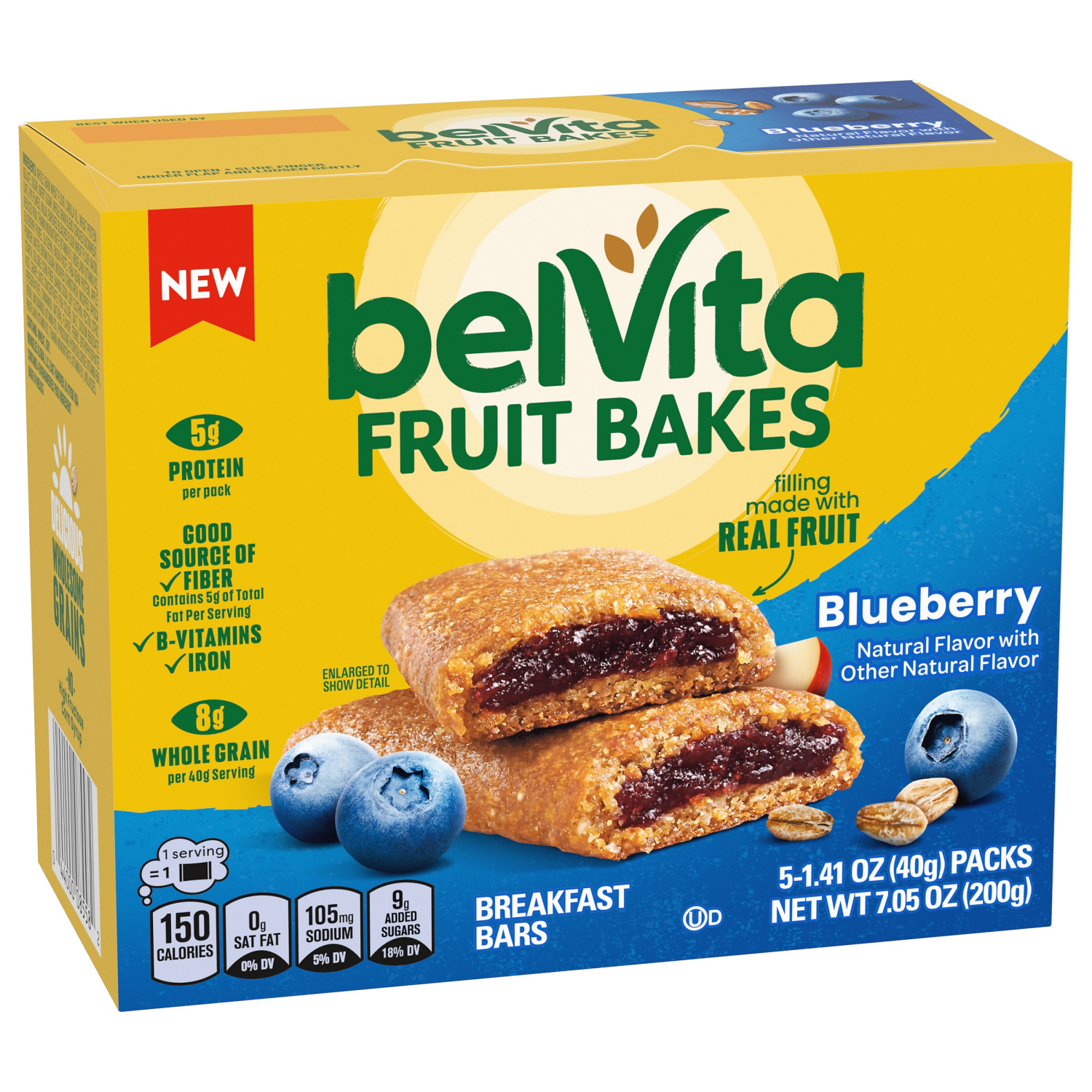 slide 4 of 5, Belvita Fruit Bakes Blueberry 7.05 Oz, 7.05 oz