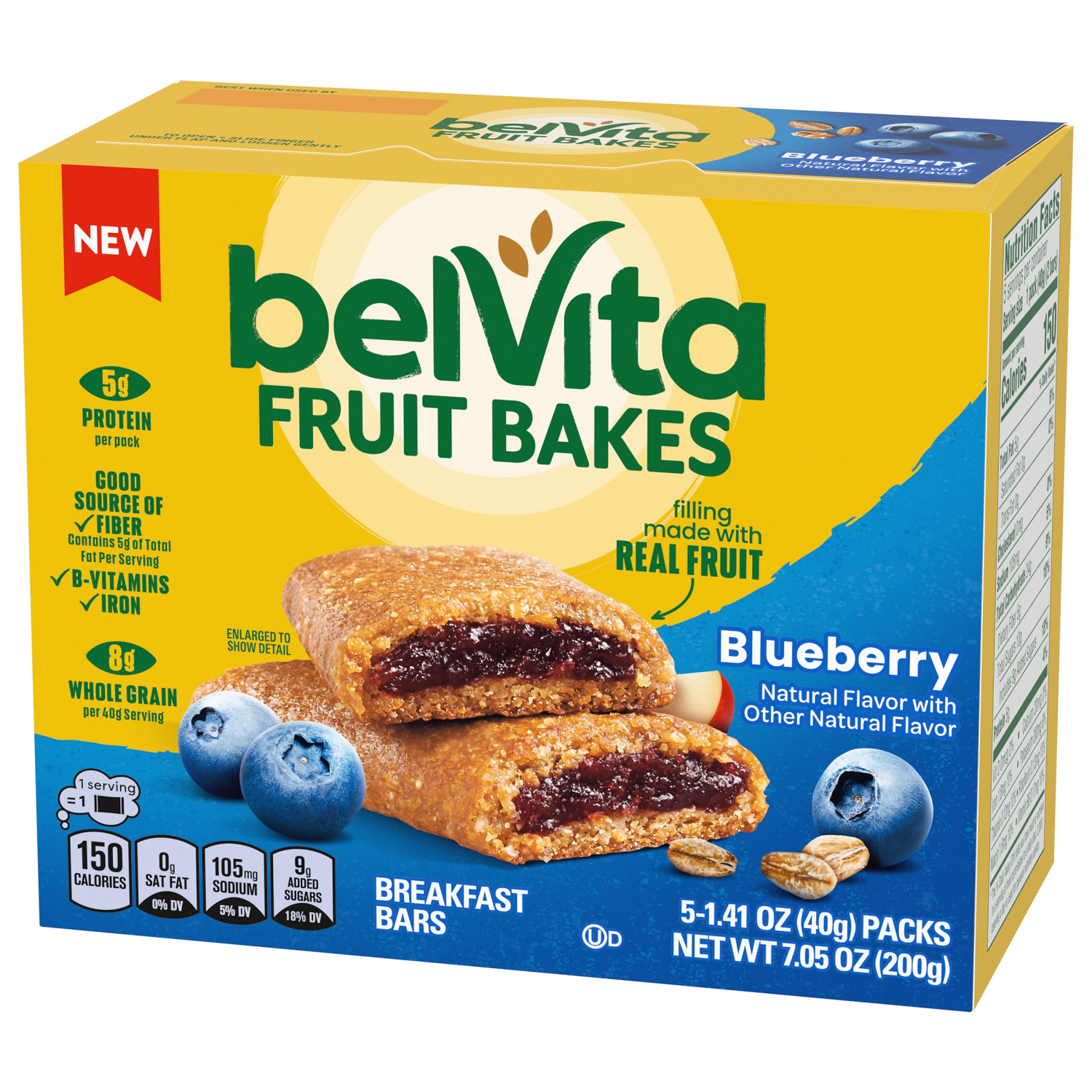 slide 5 of 5, Belvita Fruit Bakes Blueberry 7.05 Oz, 7.05 oz