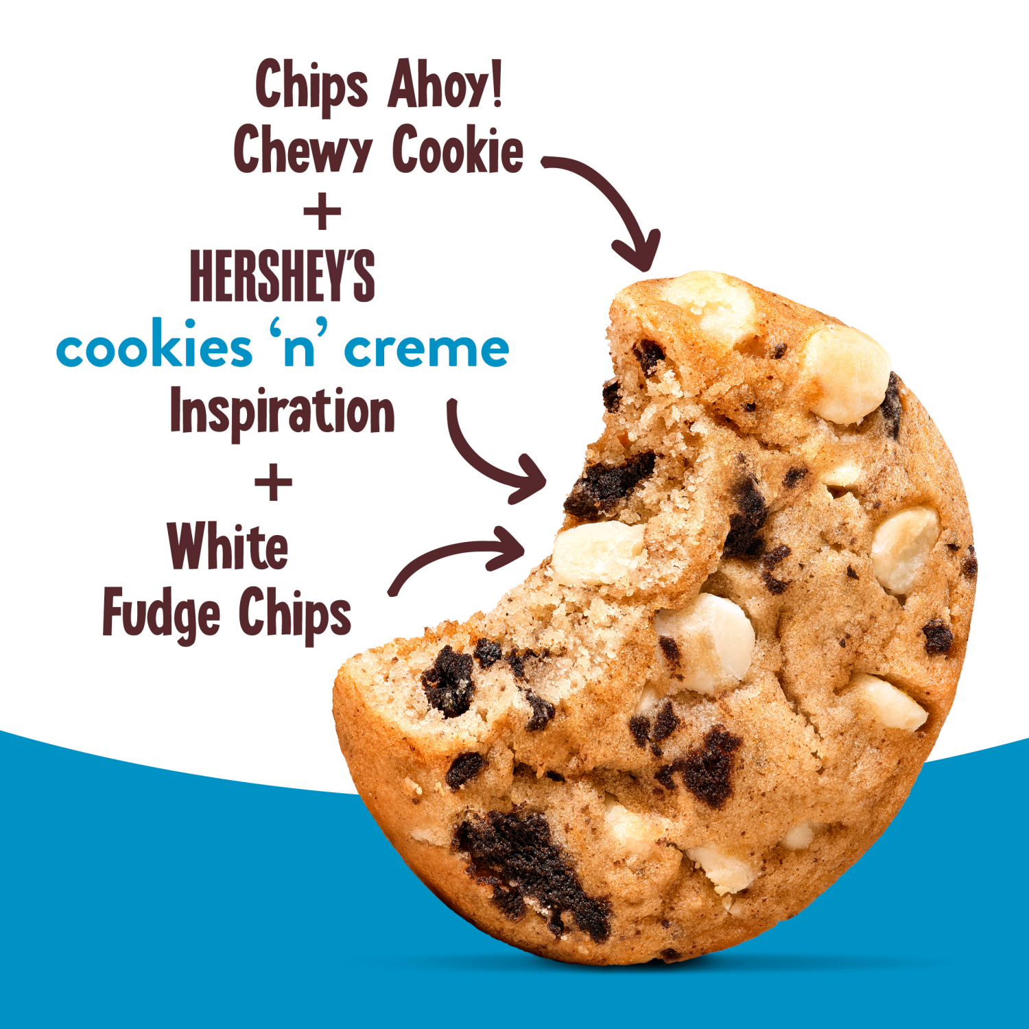 slide 7 of 8, Chips Ahoy! Cookies Hershey Cookie & Creme 9.6 Oz, 9.6 oz