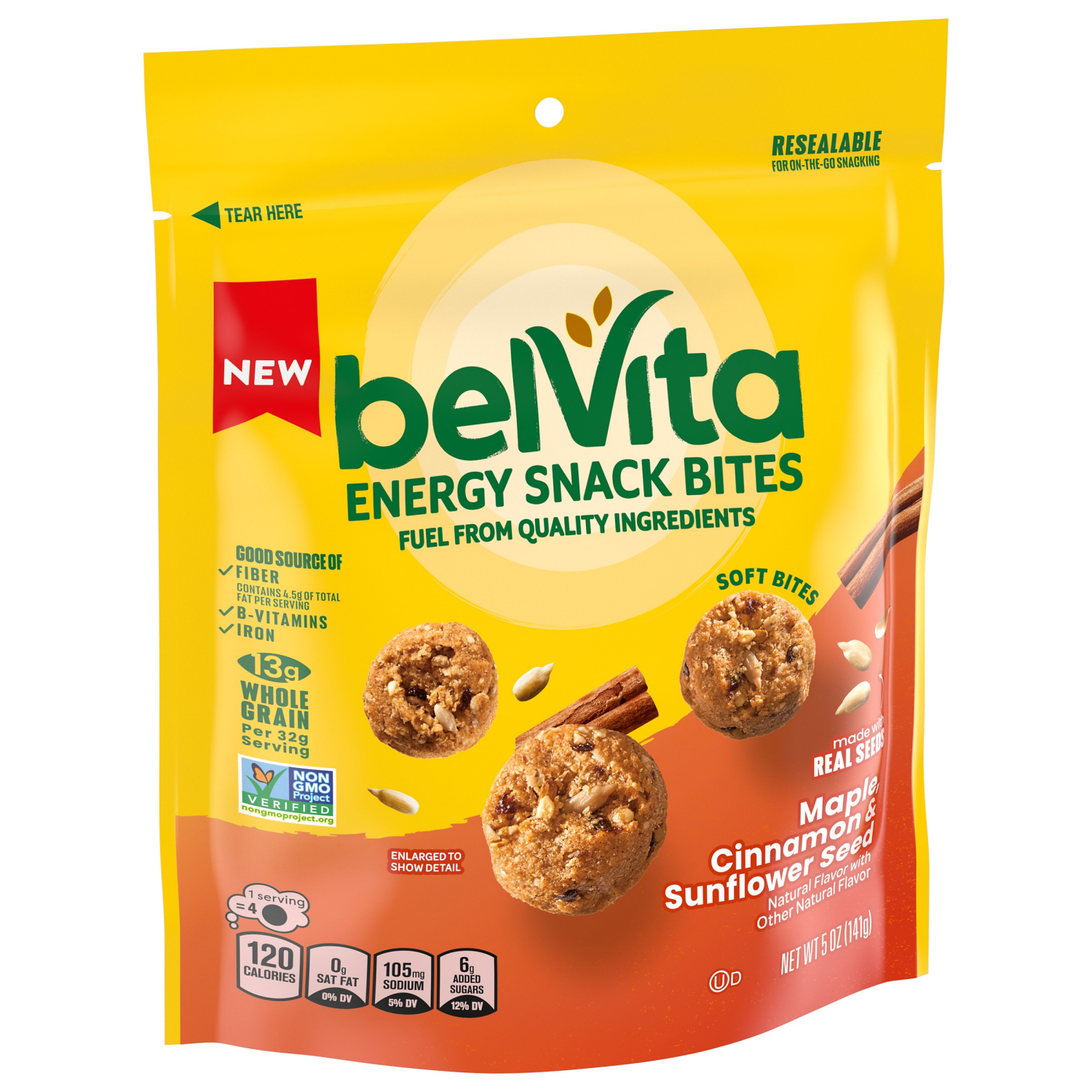 slide 3 of 4, Belvita Energy Snack Maple Cinnamon 5 Oz, 5 oz