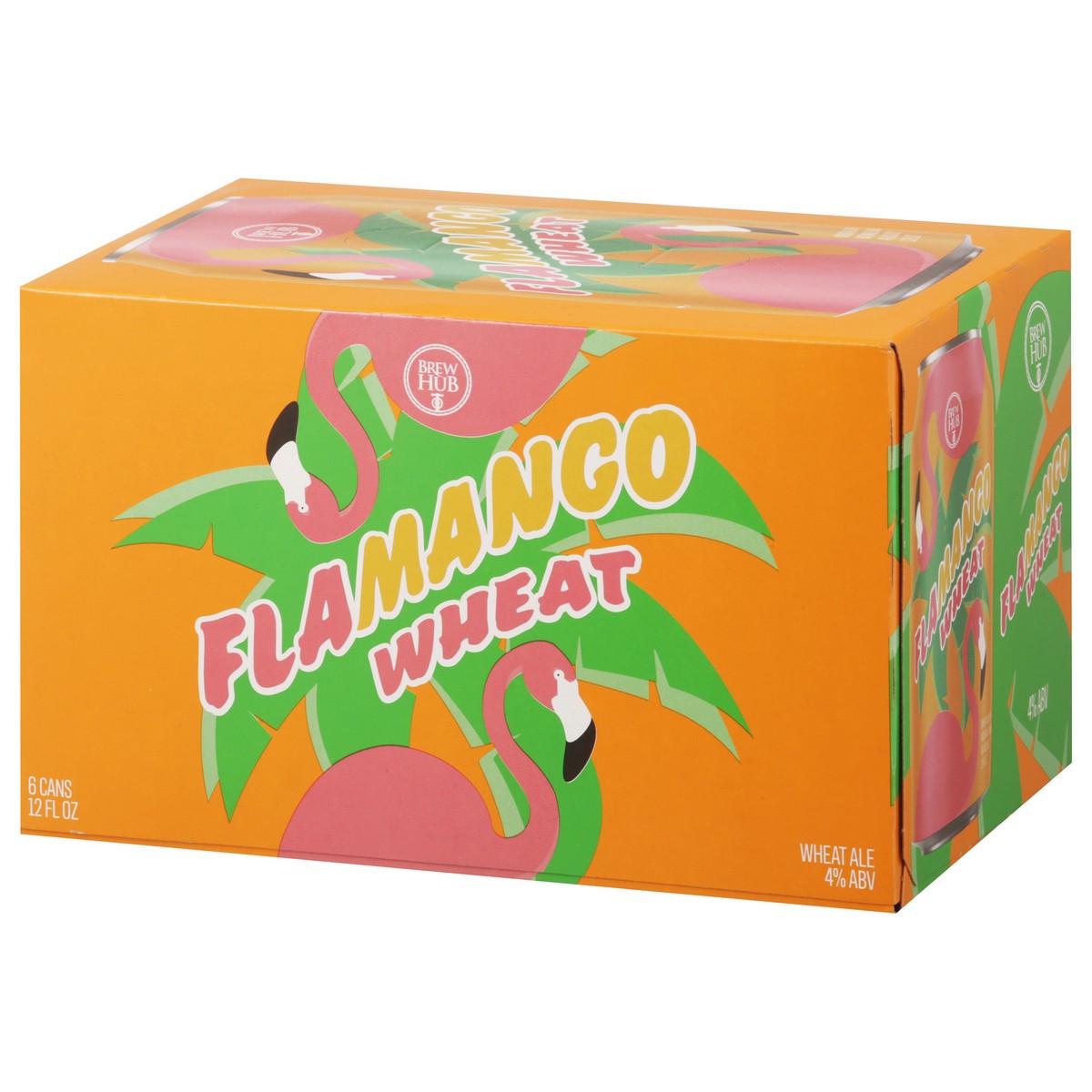 slide 2 of 4, Brew Hub Wheat Ale Flamango Wheat Beer 6 - 12 fl oz Cans, 6 ct